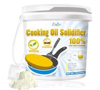 Poudre de solidification d'huile de cuisson - 340g poudre de solidification d'huile pour solidifier les huiles usagées, nettoyer les taches d'huile de cuisine et traiter jusqu'à 8.5L d'huile