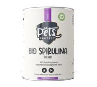Poudre de spiruline 100 % bio pour chiens et chats | Superaliment alimentaire pour la peau et le pelage, ménage acido-basique, système immunitaire et métabolisme | Sans additifs artificiels | 150 g |