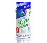 Poudre de stévia 100 % pure, sans édulcorant artificiel, extrait de feuille verte de stévia | zéro calorie et compatible avec le régime cétogène (17 g)