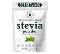Poudre de stévia pure de qualité supérieure, extrait de stévia en poudre naturelle pour la cuisson, édulcorant zéro calorie, sans remplissage, sans arrière-goût, sans OGM, compatible avec le régime
