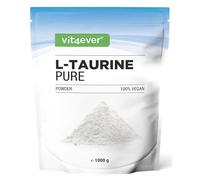 Poudre de Taurine - 1000 g (1 kg) - Solubilité optimale - Végétalien - Pureté 99% - Qualité premium - Acide aminé L-Taurine