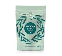 Poudre de thé matcha à la noix de coco de qualité supérieure. 100% naturelle.100 g de thé vert matcha aromatisé à la noix de coco, puissant détoxifiant et antioxydant.Matcha pur cultivé. 100 portions