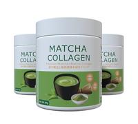 Poudre De Thé Vert Matcha De Qualité Supérieure Avec Mélange De Protéines De Collagène - Mélange For Boisson Instantanée Onctueuse For Boissons Chaudes Ou Froides - 90 G(3pcs)
