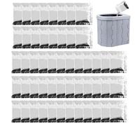 Poudre de toilette portable, gel anti-odeurs, sachets absorbants de déchets, formule solidifiant à action rapide, pouvoir d'étanchéité étanche, idéal pour la randonnée, le camping, les voyages en