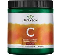 Poudre de vitamine C 100 % pure 454 grammes Swanson Health Products