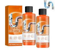 Poudre débouche-tuyaux puissante, nettoyant pour éviers et canalisations, mousse nettoyante pour canalisations, gel déboucheur puissant à action rapide pour toilettes, cuisine,100 ml (2Pièce)