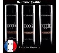 Poudre Densifiante - Toppik - Lot De 3 - 27,5 Gr - Couleur Noir - Kératine