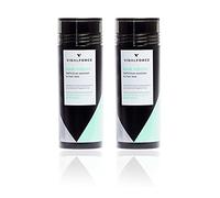 Poudre densifiante volumatrice pour cheveux - Calvitie, perte de cheveux & racines - Microfibres de kératine naturelle. Poudre capillaire Anti-Calvitie. I Châtain Foncé (Pack 2 x 30g = 60g) I