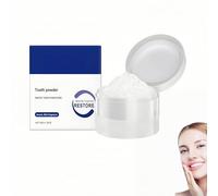 Poudre dentaire nettoyante en profondeur, bain de bouche de voyage, dentifrice et bandes,blanchiment naturel, réparation naturelle des dents, haleine fraîche longue durée pour adultes (1Pièce)