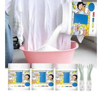 Poudre détachante à l'oxygène actif hautement concentré, détergent très concentré, 500 g pour les textiles quotidiens, doux pour la peau, élimine les taches d'huile de sueur de lait (3)