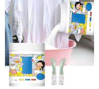 Poudre détachante à l'oxygène actif hautement concentrée, détergent très concentré, 500 g pour les textiles quotidiens, doux pour la peau, élimine les taches d'huile de sueur de lait (1)
