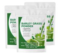 Poudre D'herbe D'orge Biologique - Superaliment 100% Pur et Naturel, Sachet Refermable de 100 g, Riche en Antioxydants, Détoxifiant et Digestif, Végétalien et Sans Gluten(3pack)