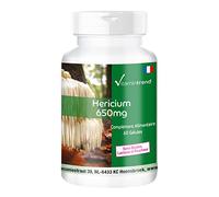 Poudre d'Hericium 650 mg - 60 gélules, champignon vital fonctionnel, adaptogène, fortement dosé, végétalien | Vitamintrend®