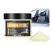 Poudre d'oxyde de cérium, solution de polissage du verre de qualité fine, oxyde de cérium pour verre, effaceur de rayures pour polir et réparer les imperfections, l'usure, les rayures mineures - 100