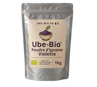 Poudre d'Ube Bio Format 1 Kg, Igname Violette (Dioscorea alata): 100% Naturelle, sans Gluten et Vegan. Super Aliment Riches en Fibres et Antioxydant, idéal pour Latte, Pâtisserie et Cuisine