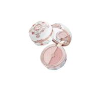 Poudre duo illuminateur et blush Butterfly Cloud Collar Rouge Box, Flower Know Palette de blush et illuminateur mat violet, maquillage modulable et estompable pour les joues (Rouge Snow)