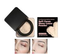Poudre fixatrice de contrôle de l'huile - Finisseur de maquillage longue durée, de teint résistant à la transpiration avec finition lisse, poudre pour le visage avec formule légère, accessoire co