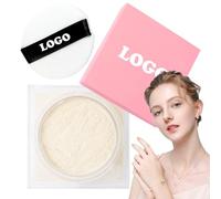 Poudre fixatrice de maquillage, poudre libre fixante-Fond de teint en poudre de finition haute définition, contrôle de l'huile - Poudre de maquillage pour la performance Diffusion en direct des date