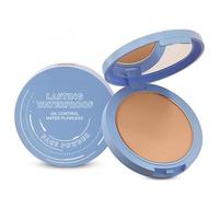 Poudre Fixatrice, Poudre Compacte Visage Longue Tenue, Waterproof, Absorbante de Sébum, Fini Mat Léger et Sans Résidus, Pour Maquillage Quotidien et Voyage