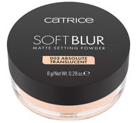 Catrice Cosmetics Soft Blur Matte Setting Powder poudre fixatrice, longue durée, matifiant, resserrement des pores, naturel, translucide (8g)