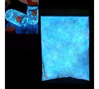Poudre fluorescente UV - Peinture en poudre fluorescente - Revêtement en pigment - Poudre phosphorescente - Longue durée - Colorant auto-luminescent - Pour peinture acrylique - Arts - Bleu ciel