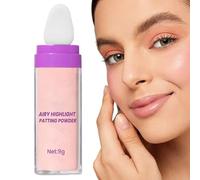 Poudre Illuminatrice | Poudre Illuminante Corps,9g Hydratante à Longue Durée Imperméable Maquillage Éclaircissant pour Cheveux, Joues et Corps pour Types de Peau