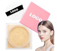 Poudre libre compacte, poudre fixatrice imperméable - Poudre compacte haute définition pour le visage à couverture complète,Poudre libre fixante longue durée pour les déplacements quotidiens, diffusio