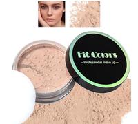 Poudre libre pour le visage avec finition bouffée/mate, absorption d'huile et légère - Poudre de maquillage pour tous les types de peau (02 Naturel)