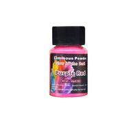 Poudre Lumineuse de Nuit, Poudre Lumineuse Haute Luminosité, Poudre Absorbant la Lumière, Luminescence Durable, pour DIY Graffiti Mural Nail Design Art Glass Painting (Violet rouge/20g)