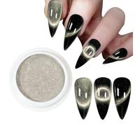 Poudre magnétique œil de chat pour ongles, pigment, effet miroir, paillettes