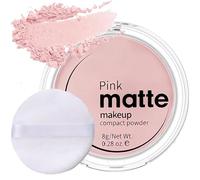 Poudre mate translucide pour le contrôle de l'huile et une beauté longue durée - Comprend une houppette à poudre - Formule imperméable et légère - Rose