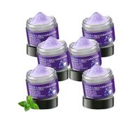 Poudre minérale pour la restauration des dents, poudre minérale éclaircissante pour les dents, pour le blanchiment des dents, le polissage et le détachage des dents, saveur menthe (6PCS)