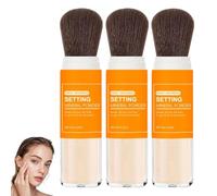 Poudre Minérale Translucide Absorbant La Transpiration,Essence Poudre,Poudré Fond De Teint Visage,Poudré Fixatrice Maquillage,Poudrè Antirides,Contrôle Le Sébum,Brillance De La Transpiration (3PC, 8g)