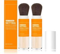 Poudre Minérale Translucide Absorbante, Poudre Libre Matifiante Transparente, Poudre Fixatrice Maquillage, Fond De Teint Poudre, Maquillage En Poudre Libre Sans Bavures Qui Contrôle Sébum (2PC, 8g)