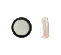 Poudre Nail Art métallique colorée Ice White Moonlight Chrome Beautynails 2Gr