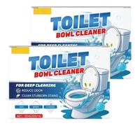 Poudre Nettoyante For Toilettes Domestiques, Dissolvant Doucement Les Taches, Réduit Les Odeurs, 120g, Taille Compacte(2pcs)