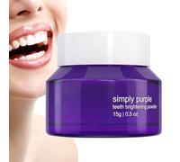Poudre Nettoyante Pour Dents | Poudre Purifiante Respectueuse De L'émail | Dentifrice Nettoyage Profond Faible Irritation Pour Hygiène Quotidienne Matin Soir Thé Café Événements Maison Fête