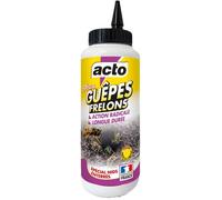 Poudre nids de guêpes & frelons enterrés - ACTO INSECTICIDE - Flacon soufleur - Effet pendant 4 semaines