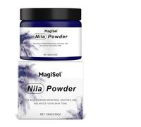 Poudre Nila, Poudre pour masque facial, Masque facial quotidien, Argile Minérale Bleue Naturelle, Hydratant Anti-âge, Resserre les Pores, Améliore L'élasticité Peau, Pour Tous Types des Peau 100G