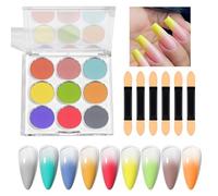 Poudre Pailletée Pour Ongles,Finition Miroir Magique Brillante,Set De Poudres | Décoration Arc-en-Dégradé Brillante DIY pour Pâques Halloween Noël