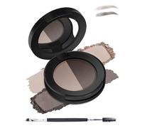 Poudre Palette Sourcils, 2 Couleurs Or cendré Graphite Sourcil Waterproof, Longue Durée Couleur, Naturel Mat Effect Makeup Palette, Poudre Fine Soyeuse, Facile Utiliser, Maquillage Cadeaux Femme-06