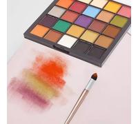 Poudre Pastel d'artiste douce 24 couleurs, naturellement soluble dans l'eau, idéale pour les croquis au charbon de bois, le dessin et la fabrication de marques expressives 24Colors
