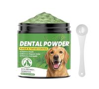 Poudre pour dents de chien, fournitures de nettoyage pour dents de chien | 150 g de désodorisant d' détachant avec cuillère, pour animaux de compagnie de petite, moyenne et