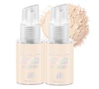 Poudre Pour écran Solaire Minéral,SPF 35 Pa++,écran Solaire En Poudre,For Scalp & Hair,Scalp Sunscreen Powder,Powder Sunscreens for Scalp,Broad Spectrum UV Protection,Lightweight Et No-Greasy (2)