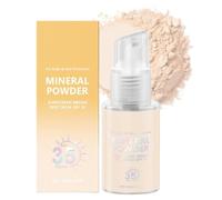 Poudre Pour écran Solaire Minéral,SPF 35 Pa++,écran Solaire En Poudre,For Scalp & Hair,Scalp Sunscreen Powder,Powder Sunscreens for Scalp,Broad Spectrum UV Protection,Lightweight Et No-Greasy (1)