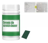 Poudre pour enlever les rayures de carrelage en métal, nettoyant de rayures de carrelage en céramique, dissolvant de rayures de verre, poudre pour enlever les rayures du carrelage, pâte nettoyante