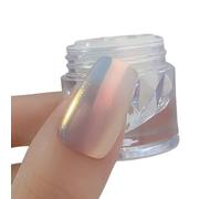 Poudre pour ongles argentée, paillettes fines, effet métallique, pigments, vernis gel, décoration pour ongles chromés