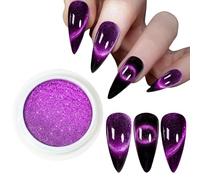Poudre pour ongles effet œil de chat 9D effet miroir pour femme