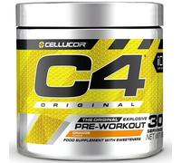 Poudre pré-entraînement C4 Original - éclats d'orange | boisson énergisante pré-entraînement sans sucre pour homme/femme | 150 mg de caféine + bêta-alanine + monohydrate de créatine | 30 portions