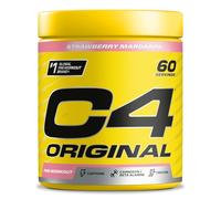 Poudre pré-entraînement C4 Original - margarita fraise | Boisson énergisante pré-entraînement | 150 mg de caféine + bêta-alanine + monohydrate de créatine | 60 portions